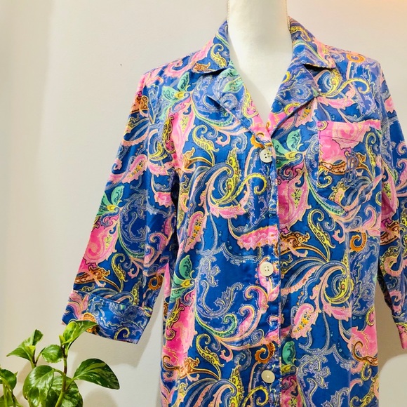 Lauren Ralph Lauren Other - Ralph Lauren Periwinkle Paisley Night Shirt